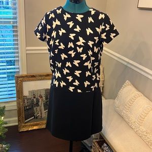 Butterfly Black & White Loft Dress
